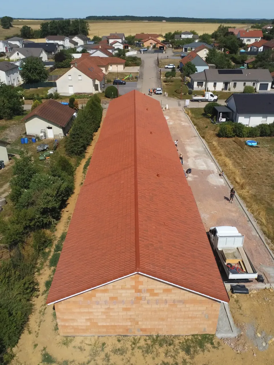 Charpente et couverture de 4 maisons individuelles